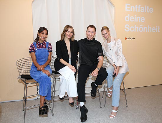 Rabea Schif, Natalie Franz, Fabian Hart und Nadine Leopold beim Zalando Beauty Pop-Up Event am 09.052019 in M&uuml;nchen (&copy;Foto:Gisela Schober/Getty Images f&uuml;r Zalando)